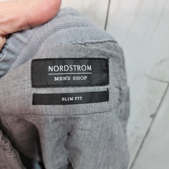 Nordstrom Men's Slim Fit Blue Cotton Shorts Elastic Waist Drawstring Size XL. - Picture 5 of 7